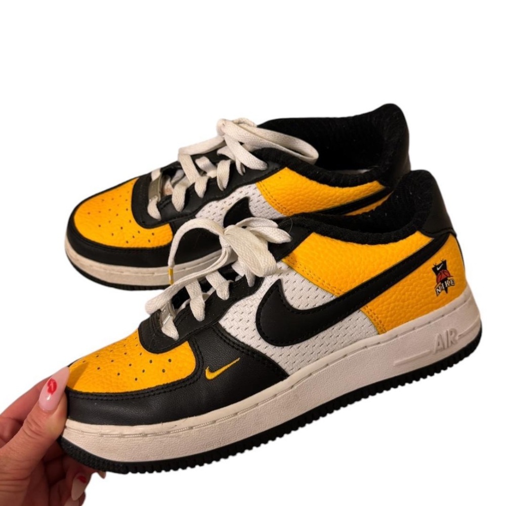 Nike Air Yellow and Black Sneakers